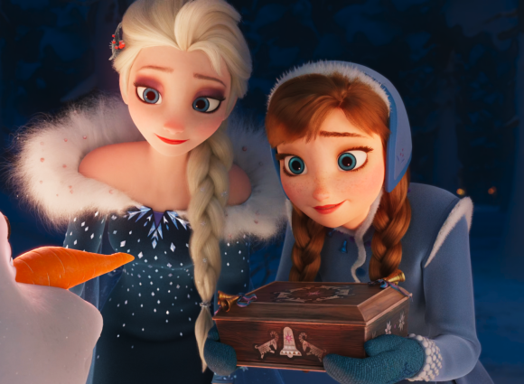 《frozen:雪宝的冰雪大冒险》elsa anna olaf 转自冰雪大冒险吧https