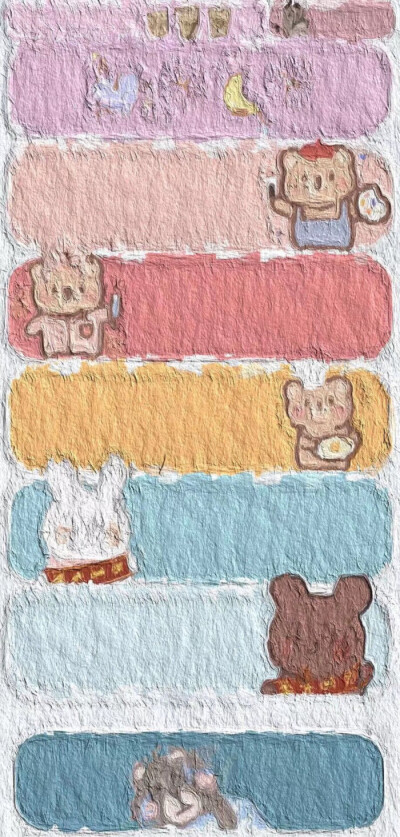 壁纸，可可爱爱，手绘，动漫人物