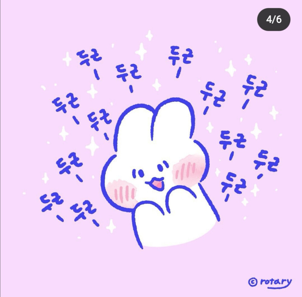 ins可爱少女心插画兔子背景图头像