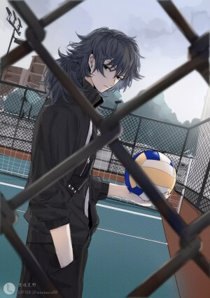 鬼灭学院＆富冈义勇
【转自LOFTER】画师:焚烧原野