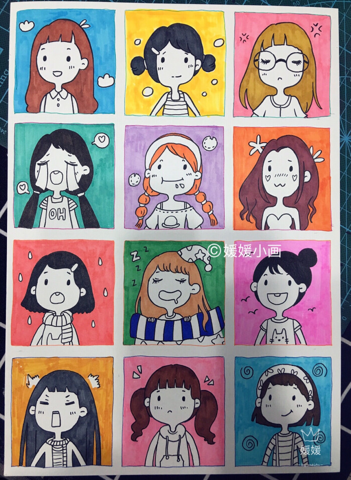 动漫线稿手绘简笔画