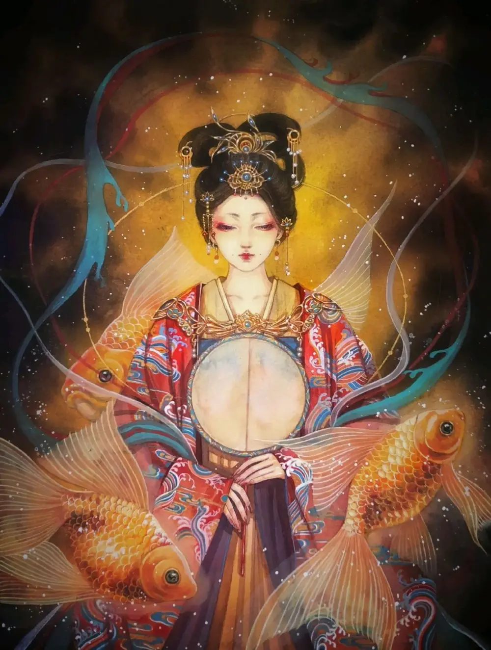 熙往 插画 画 手绘