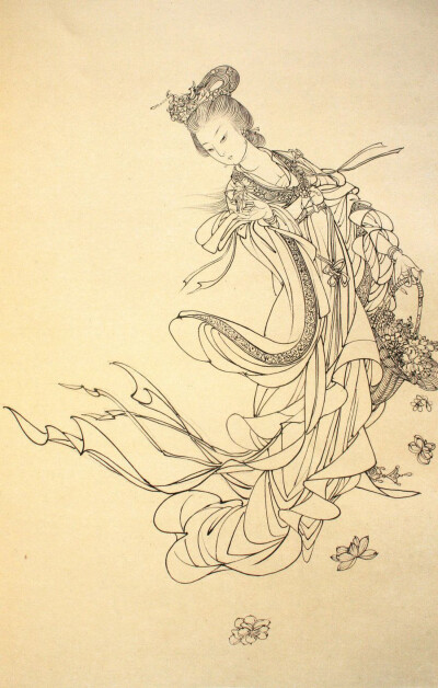 古风线稿