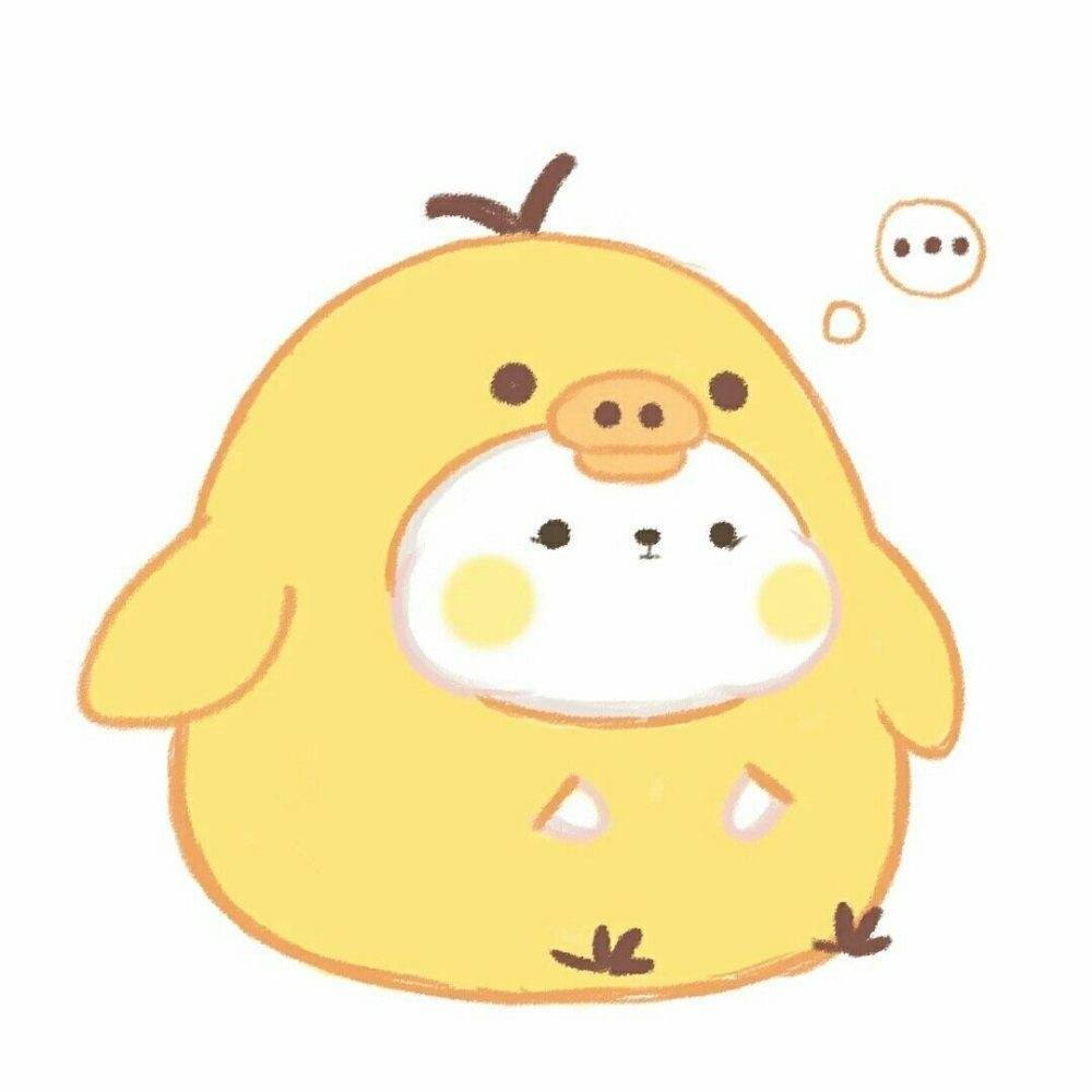 九人闺蜜头像/黄色系/可爱头像/动漫头像