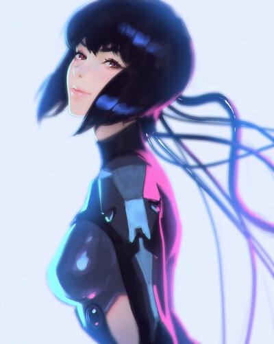 画师：Ilya Kuvshinov
攻壳机动队 草薙素子