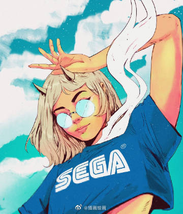 潮流女孩，插画师：Bruno Ferreira