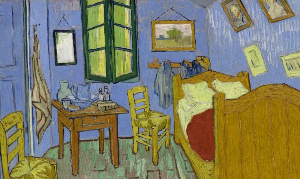 《阿尔勒的卧室》Bedroom in Arles，1888 梵高