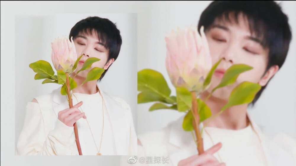 华晨宇《歌手当打之年》白衣少年手捧鲜花，干净清秀又不失帅气