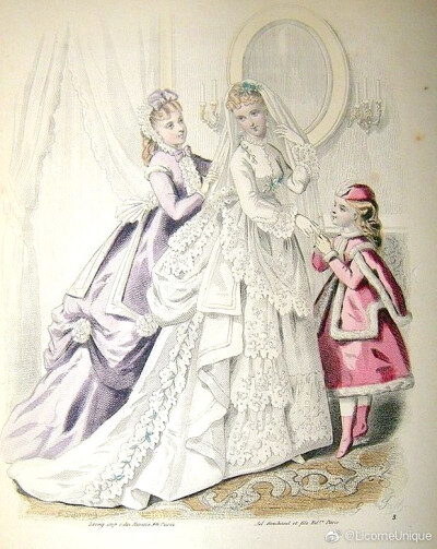 19世纪 婚纱
