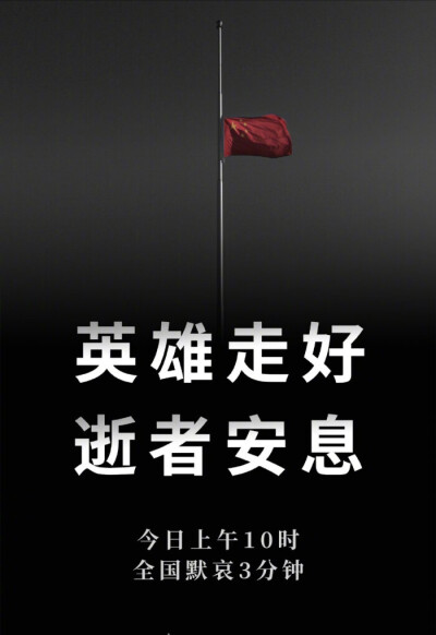 能平安回来的人，我很开心和自豪，你们可以平平安安回家团聚。
不能平安回来的人，你的精神和事迹……我们会永远记住
逆流而上的医护人员，你们是最美丽的职业