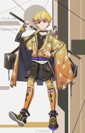 #鬼灭之刃##我妻善逸##富冈义勇##时透无一郎##蝴蝶忍# 
是帅气的现代装！
快看：灰吾丶（原作者声明转载只需标出处） ​