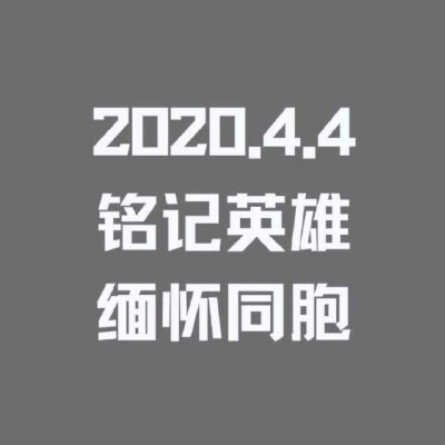 致敬！逝者安息 缅怀逝去同胞。