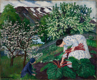 挪威画家Nikolai Astrup，1880年出生，47岁去世。在他的画中，可以充分领略到挪威粗犷壮美的自然风光。