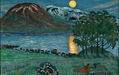 挪威画家Nikolai Astrup，1880年出生，47岁去世。在他的画中，可以充分领略到挪威粗犷壮美的自然风光。