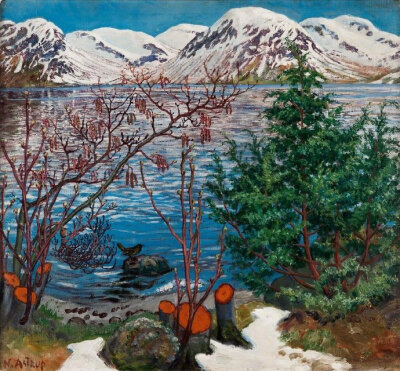 挪威画家Nikolai Astrup，1880年出生，47岁去世。在他的画中，可以充分领略到挪威粗犷壮美的自然风光。