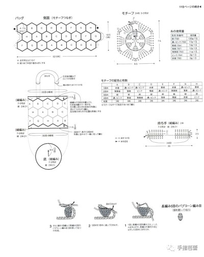 花朵毯子图解，便当包