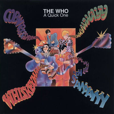 ■ Alan Aldridge 为英国摇滚乐队 The Who 1966 年的专辑《A Quick One》设计的封面