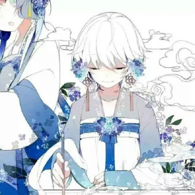 蓝色的头像