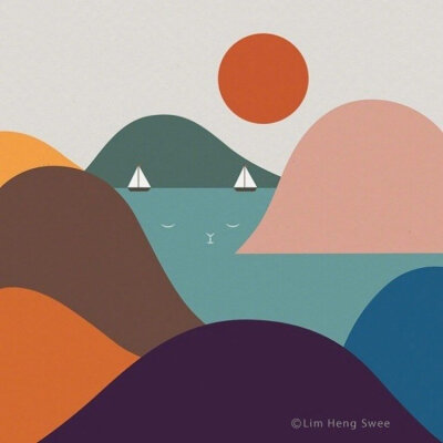 找得到猫咪吗？作者：插画师 Lim Heng Swee
