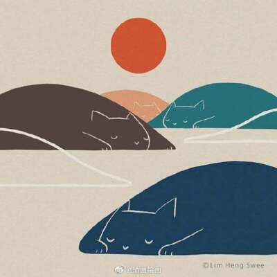 找得到猫咪吗？作者：插画师 Lim Heng Swee