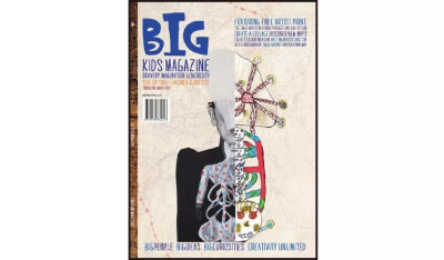 ■ Big Kids Magazine第二期封面，由澳大利亚艺术家Jacqui Stockadale和8岁的小朋友Makaela联手创作