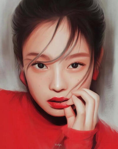 jennie油画