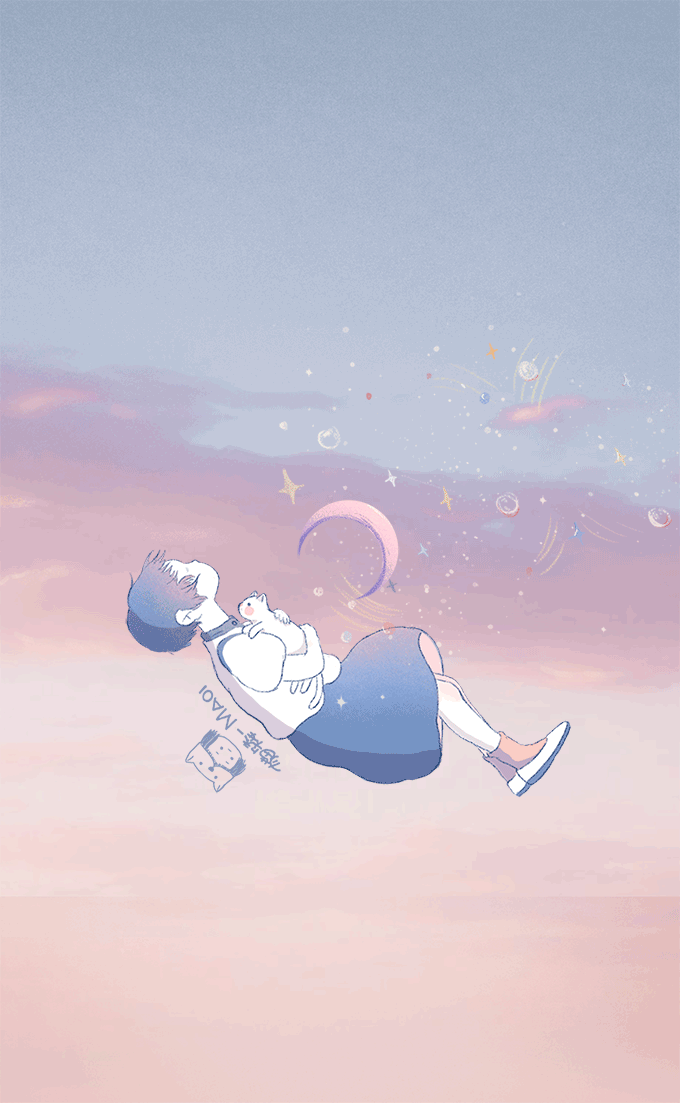 猫矮 星空壁纸