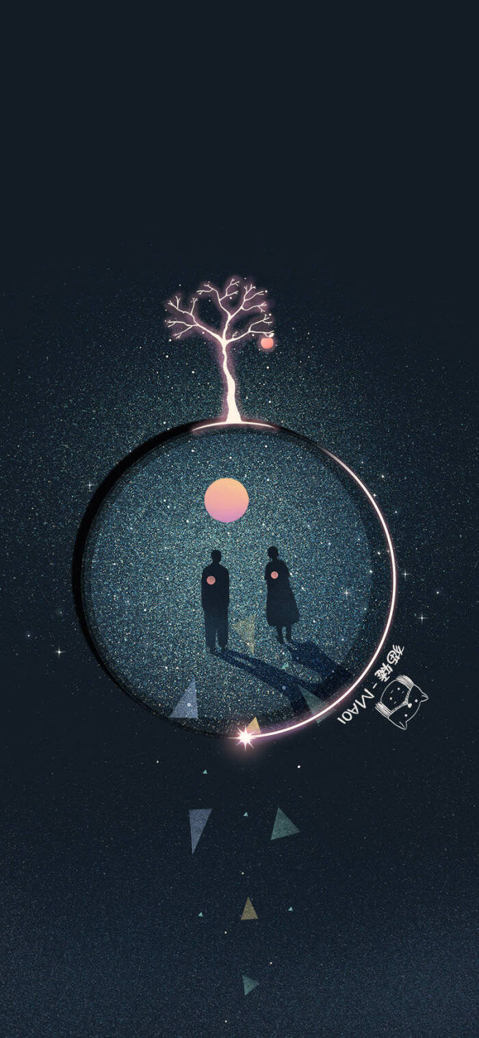 猫矮 星空壁纸