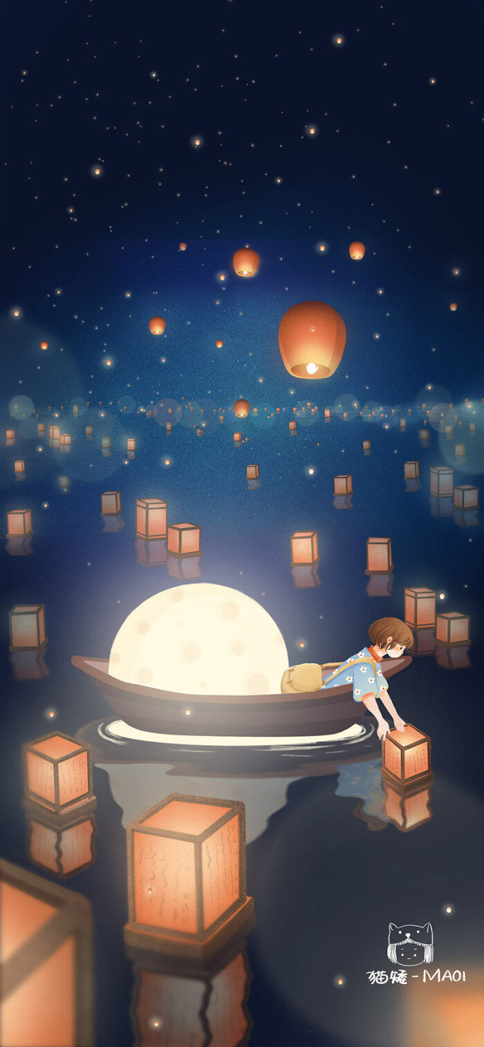 猫矮 星空壁纸