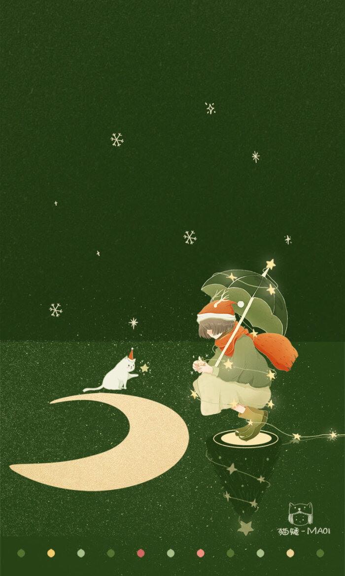 猫矮 星空壁纸
