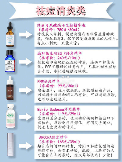 40款网红人气精华功课，让你少花冤枉钱