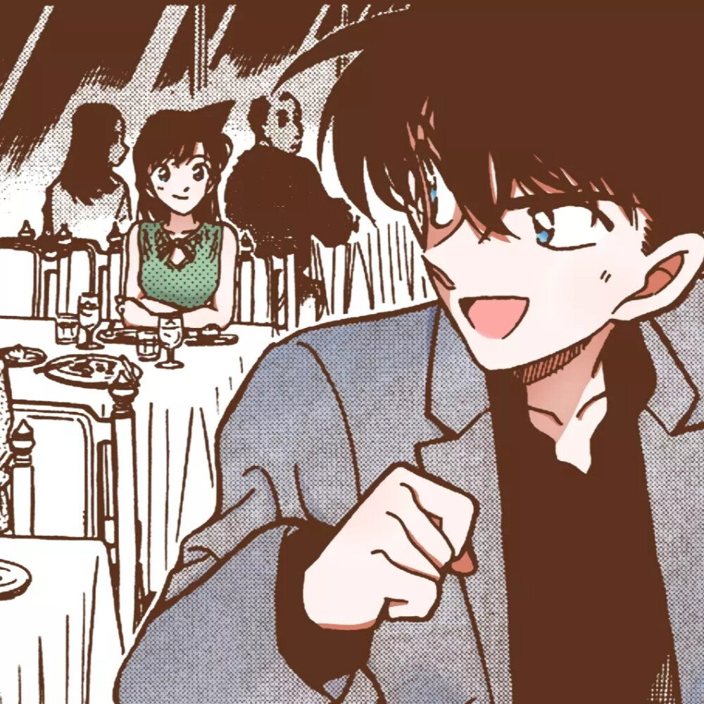 73原画,转自l站 侵删 #新兰#名侦探柯南