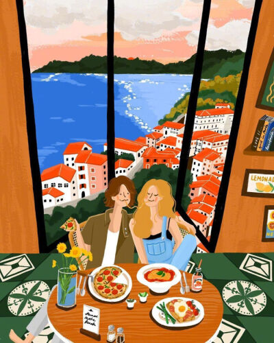 知心好友二三
插画
