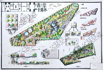 大禹手绘武汉校区环艺快题优秀作品欣赏