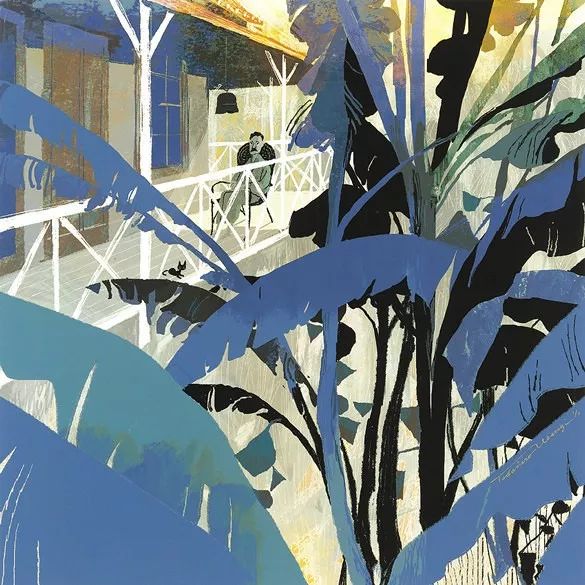 上杉忠弘
《芭蕉と漱石》
另外一幅以在 “漱石山房”  为题材创作的作品
