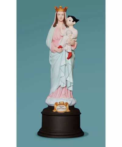 《Virgin Mary with Little Robot》
怀抱阿童木的圣母
