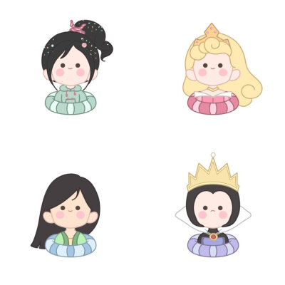 迪士尼公主，来源:cr：口香糖配大蒜 ​