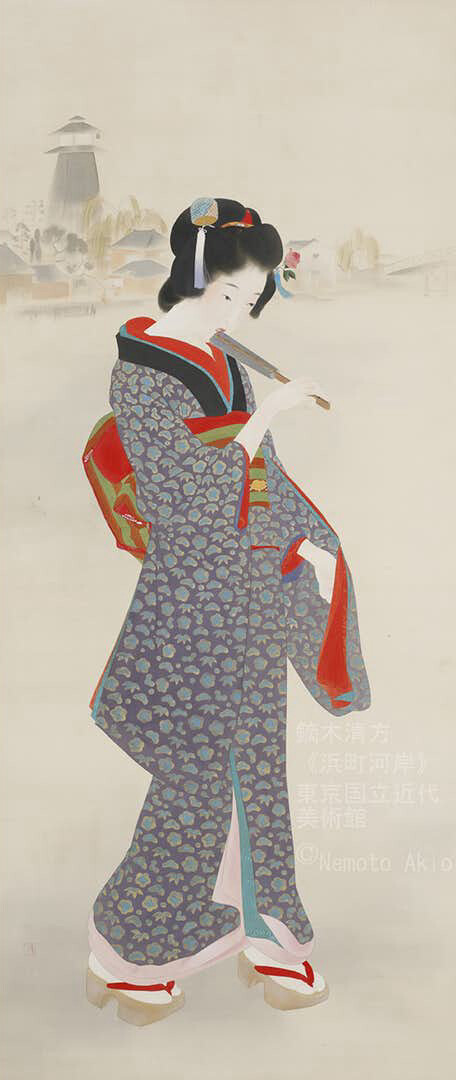 《滨町河岸》，1930年，镝木清方