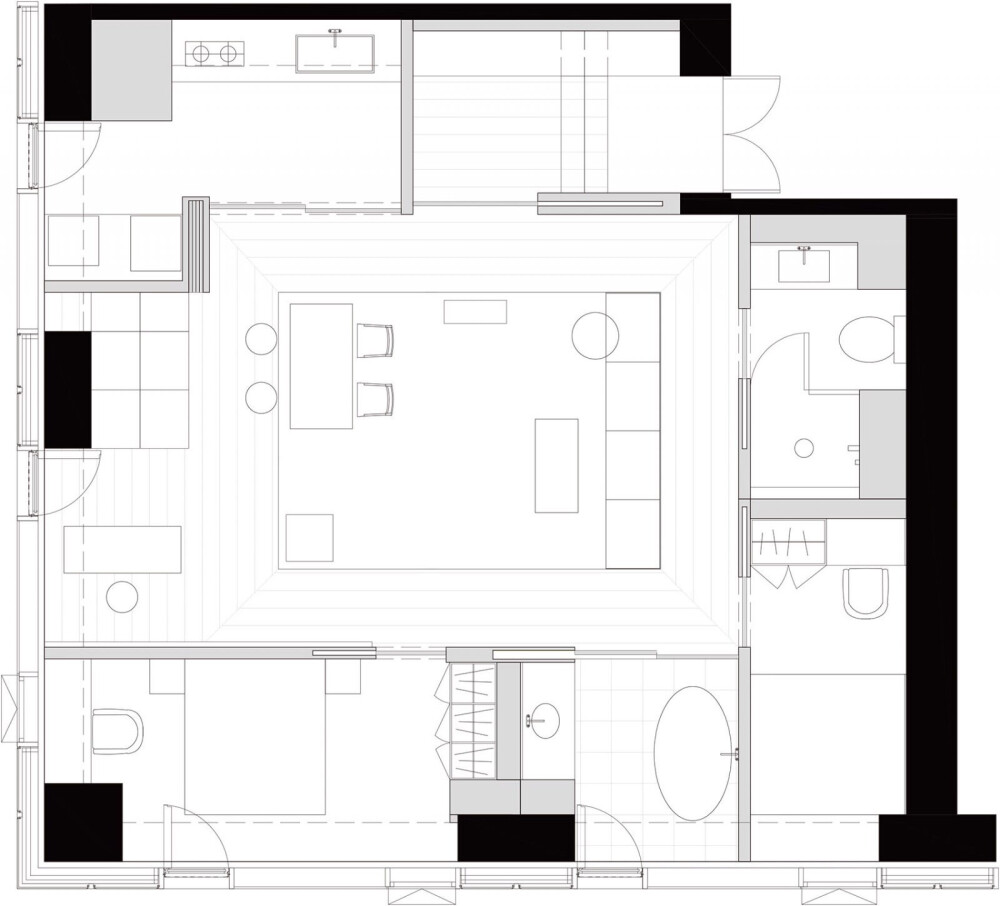 “和院”家庭3.0时代的新型居住空间
项目面积：117㎡
完工时间：2018.11
项目地点：北京市，通州区，新光大中心