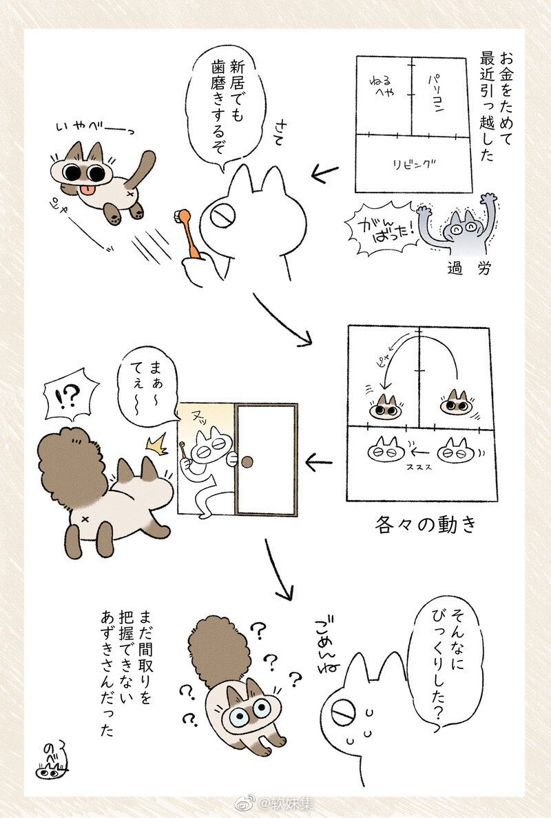 暹罗猫小漫画