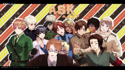 黑塔利亚 ask MMD 