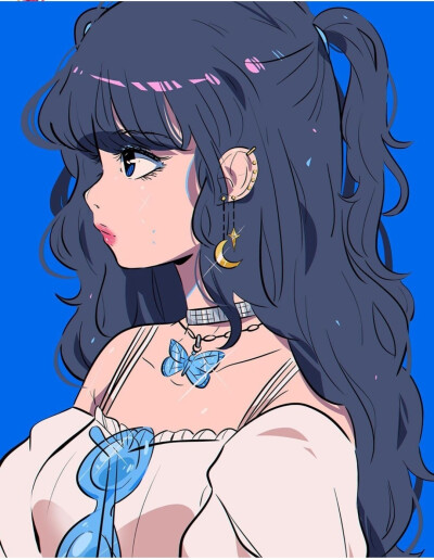 我看上你了哟。
来源新加坡插画师: Stephanie
女生插画|女生头像|性感是我的武器
