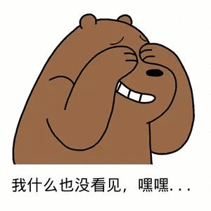我什么也没看见,嘿嘿