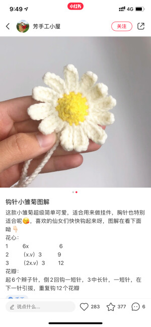 小雏菊挂件
