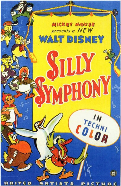 “Silly Symphonies”是迪斯尼在1929-1939十年期间推出的一系列动画短片，当时是迪斯尼在米老鼠系列动画以外的一个非常重要的动画系列