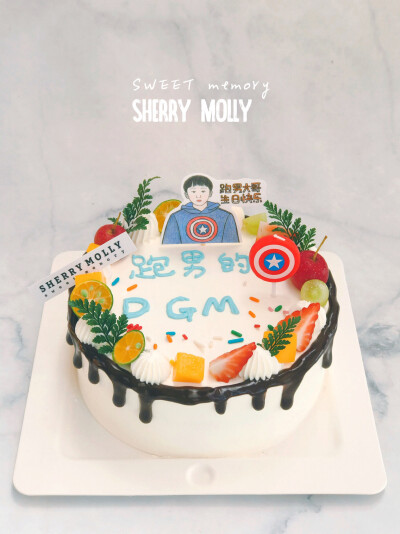 #SHERRY Molly家の下午茶#—『巧克力cake』据说是刷抖音上瘾的小朋友的生日cake～特地要求了蛋糕上要写这句话 对于不懂抖音和时下流行网络语的我们俩 还真是纳闷了一小会儿不明白啥意思 照着写就对了 反正好看好吃的…