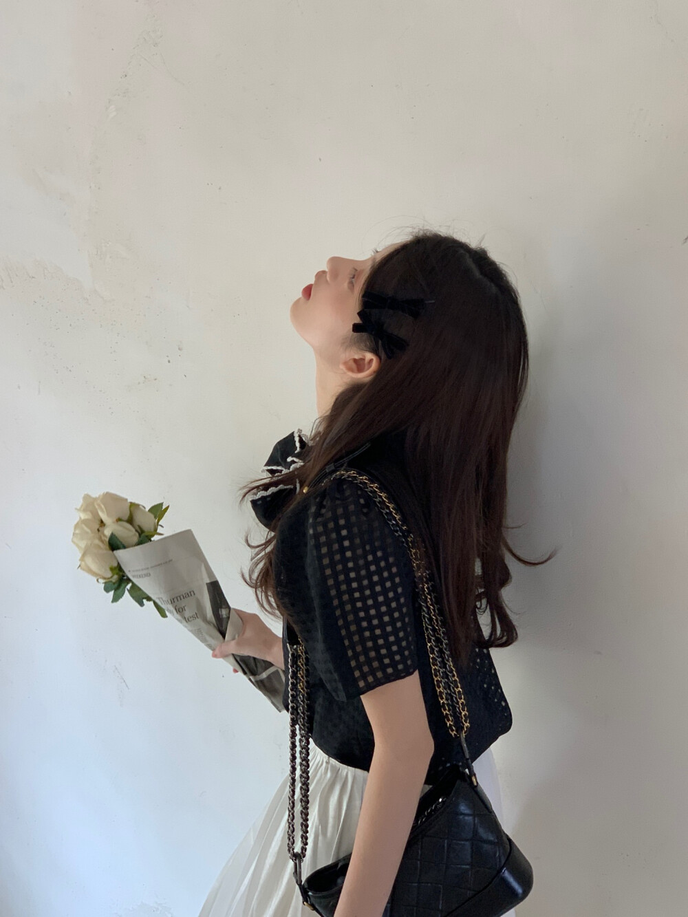 梁子玥越 网红 中国 穿搭 日常 壁纸 女头 头像 自拍 对镜拍 美女