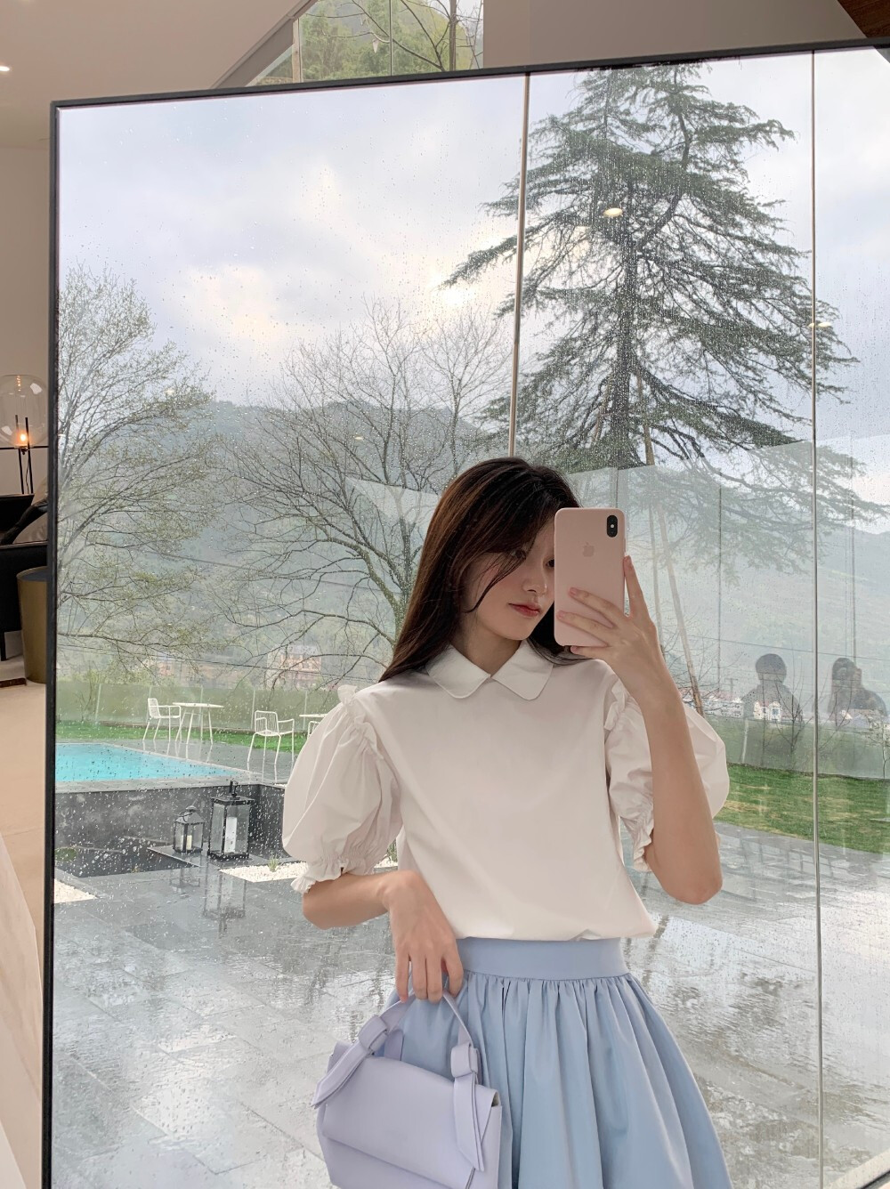 梁子玥越 网红 中国 穿搭 日常 壁纸 女头 头像 自拍 对镜拍 美女 微博搬运