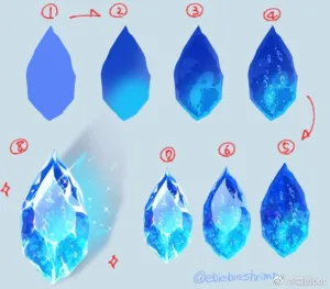 宝石上色参考​​​ - 高清图片，堆糖，美图壁纸兴趣社区