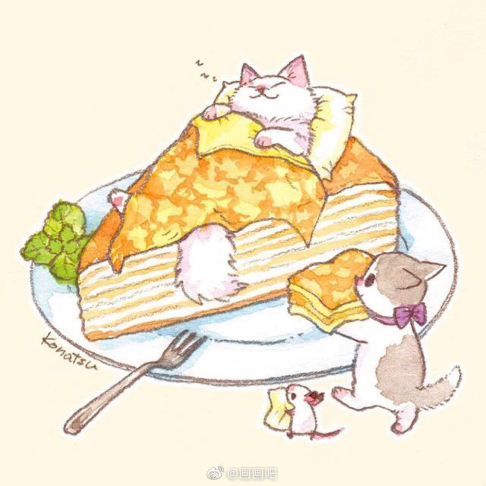 分享ins konatsu-tunacan超萌插画[兔子][爱你] ​